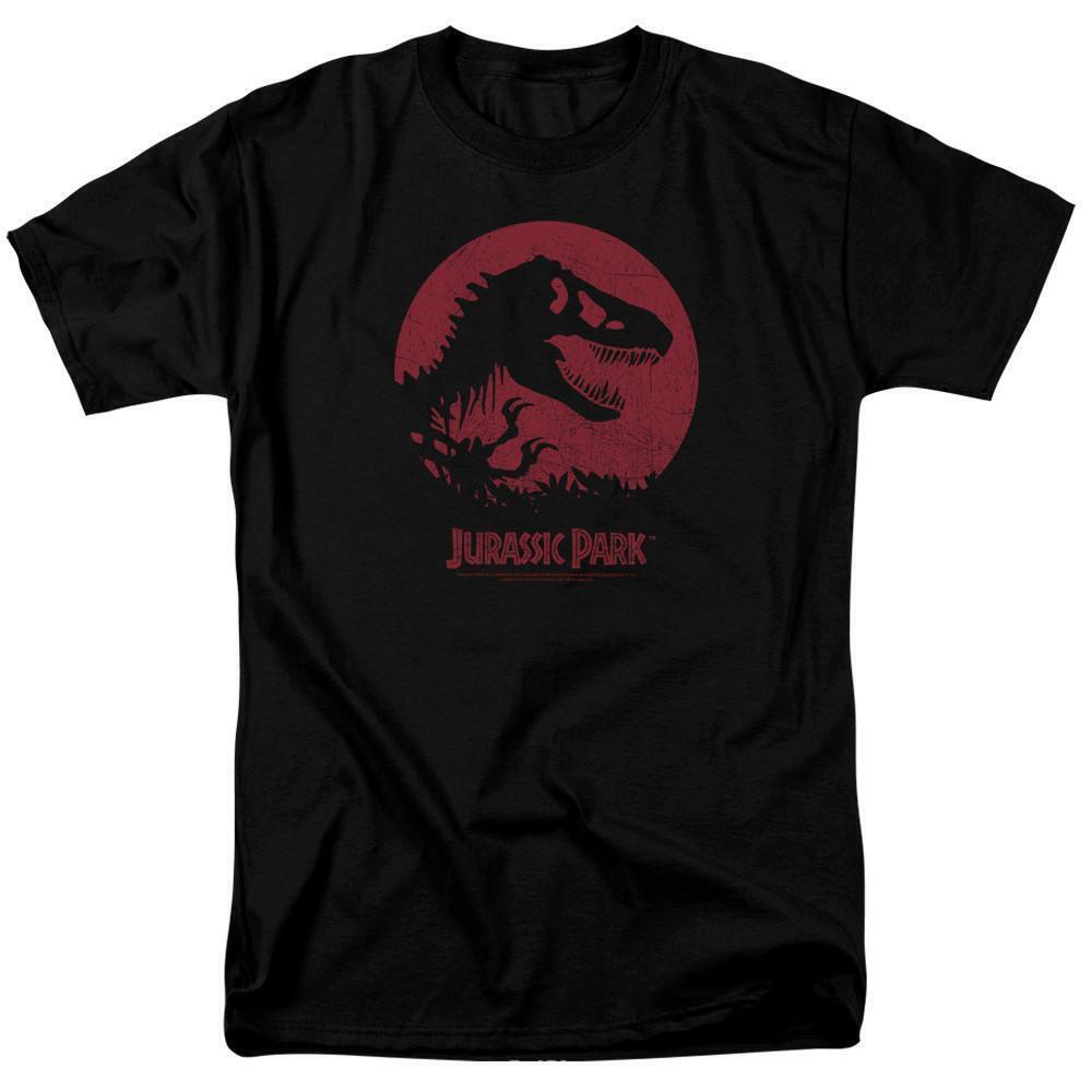 Jurassic Park T Rex Sphere Adult 181 T Shirt Black